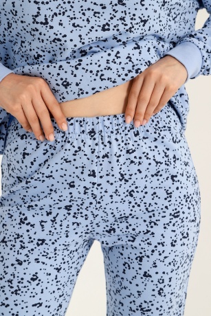 Женская пижама утепленная с начесом Россыпь-2