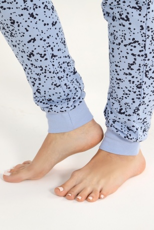 Женская пижама утепленная с начесом Россыпь-2