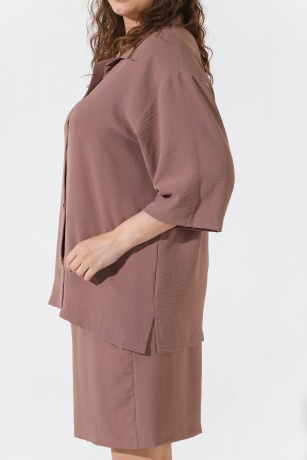 Костюм женский Жаркий сезон кофейный