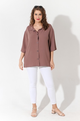 Костюм женский Жаркий сезон кофейный