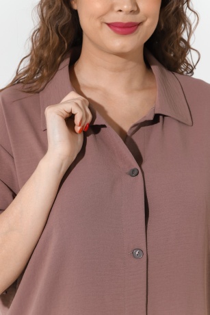 Костюм женский Жаркий сезон кофейный