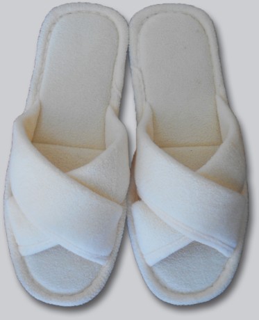 Женские тапочки флис "Крестик"