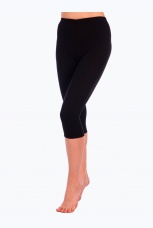 Бриджи женские кулирка с лайкрой черные