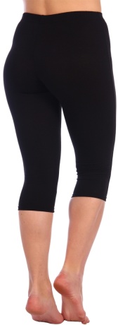 Бриджи женские кулирка с лайкрой черные