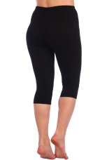 Бриджи женские кулирка с лайкрой черные