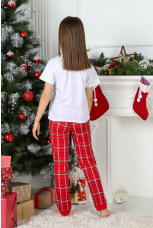 Пижама для девочки в стиле family look Бэст-1