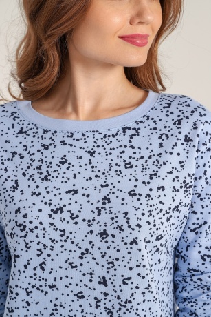 Сорочка женская ночная утепленная Россыпь-1