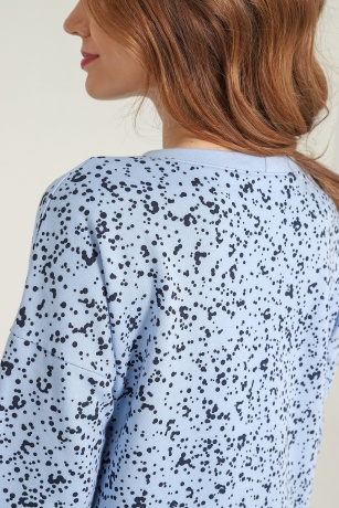 Сорочка женская ночная утепленная Россыпь-1