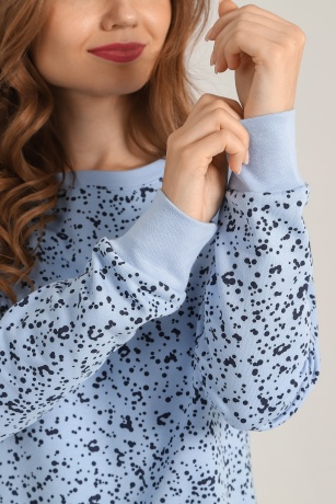 Сорочка женская ночная утепленная Россыпь-1