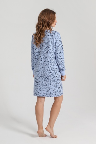 Сорочка женская ночная утепленная Россыпь-1