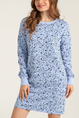 Сорочка женская ночная утепленная Россыпь-1