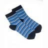 Носки женские средней длины полосатые, синие