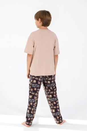 Пижама для мальчика Потап-1 бежевый