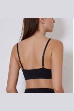 Топ-бра 6544 черн, тонкие бретели