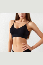 Топ-бра 6544 черн, тонкие бретели