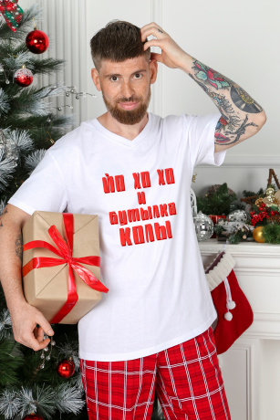 Мужская пижама в стиле family look Бэст-6