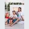Пижама для девочки в стиле family look Новогоднее чудо-1, белый