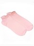Носки женские укороченные с бортиком, розовые