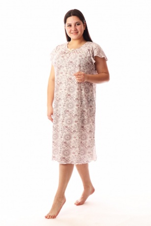 Сорочка женская большеразмерная с узорами