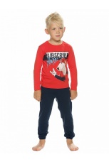 Пижама для мальчиков красная с собакой