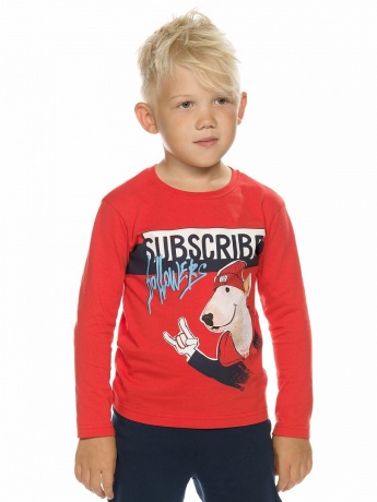 Пижама для мальчиков красная с собакой