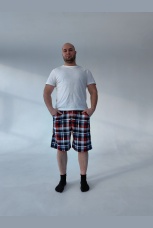 Мужские шорты в клетку, большие размеры