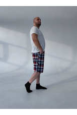 Мужские шорты в клетку, большие размеры