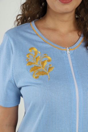 Халат женский Бионика голубой