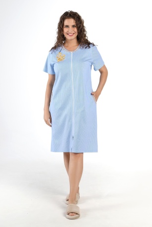 Халат женский Бионика голубой