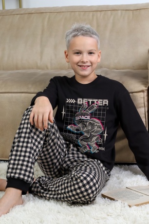 Пижама для мальчика Отдых-1 черный