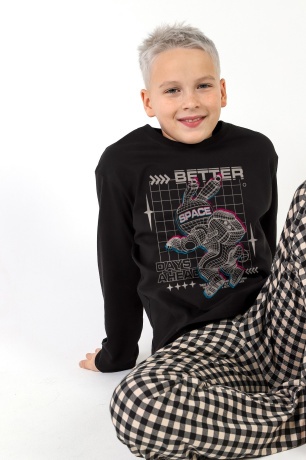 Пижама для мальчика Отдых-1 черный