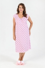 Сорочка женская ночная большие размеры Лейла розовый