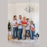 Пижама женская в стиле family look. Новогоднее чудо-3, белый
