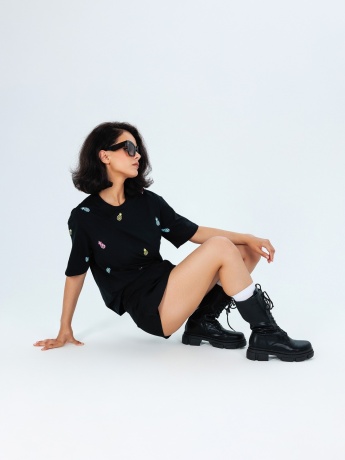 Футболка женская Драйв черный