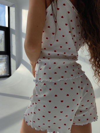 Женская пижама Сердечки 