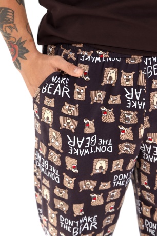 Пижама мужская Потап-3 коричневый