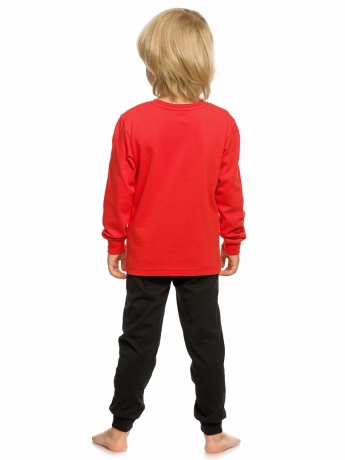 Комплект для мальчиков красный с медведем и кремлем