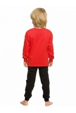 Комплект для мальчиков красный с медведем и кремлем