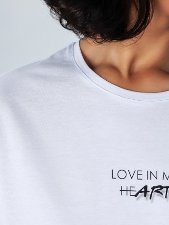 Футболка женская Краш белый