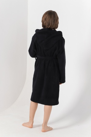 Махровый халат для мальчика Комфорт-2 черный