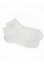 Носки мужские укороченные с перфорацией, белые