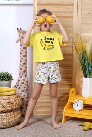 Пижама для девочки Бананы-2
