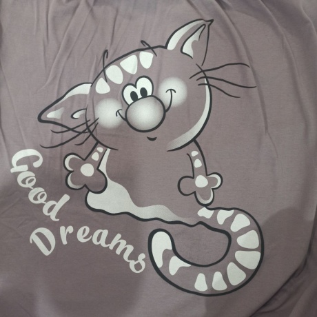 Пижама женская с котом, большого размера