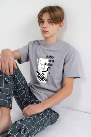 Костюм для мальчика Чарли-1 светло-серый