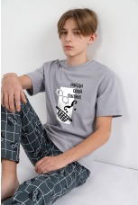 Костюм для мальчика Чарли-1 светло-серый