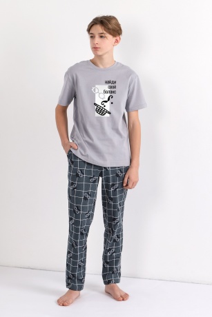 Костюм для мальчика Чарли-1 светло-серый