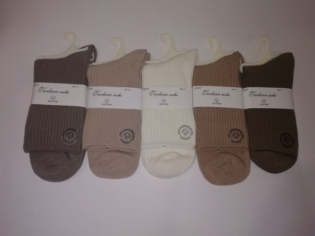 Женские носки в рубчик, ассорти