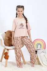 Пижама для девочки с капибарой Family Look Капи-1