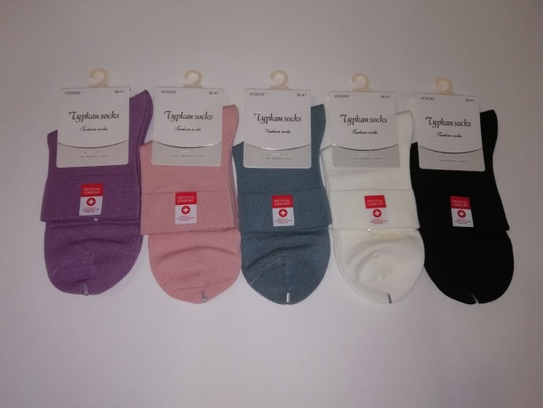 Женские носки однотонные, медицинские, ассорти