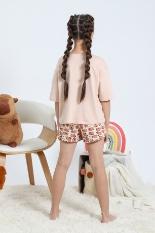 Пижама для девочки Капи-2 бежевый